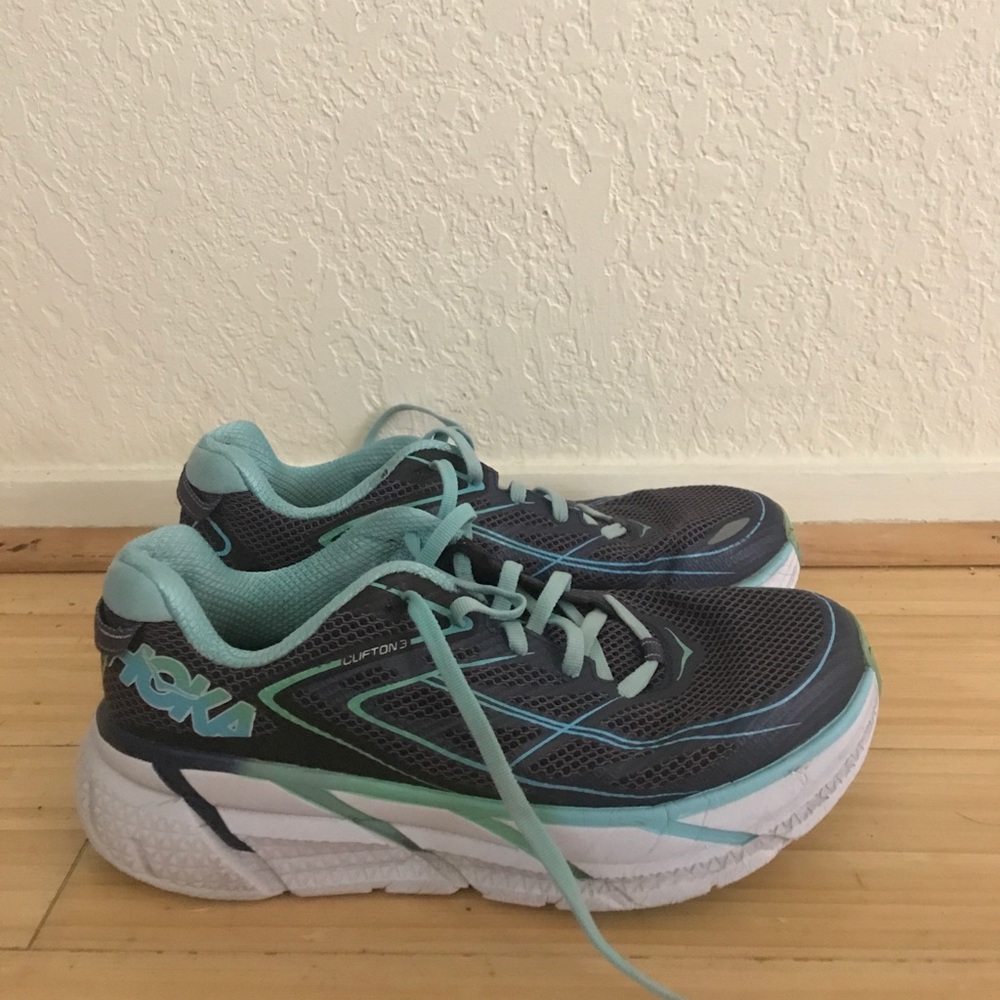 Hoka one on one Clifton 3  trail running shoes